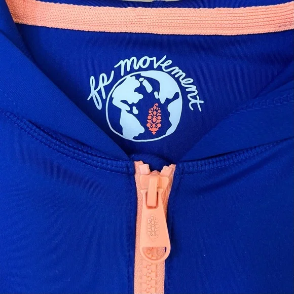NEW Free People Movement Playin For Keeps Zip Hoodie Layer Sapphire Skies Combo - Picture 9 of 13